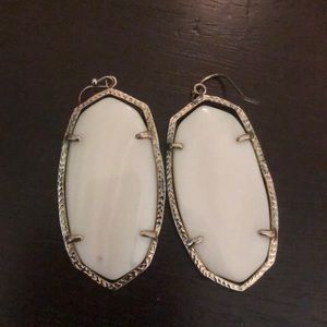 Kendra Scott white earrings